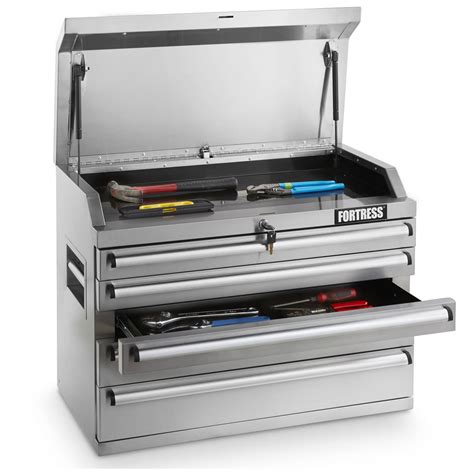 stainless steel top for tool box|metal tool storage chest 48x34x27.